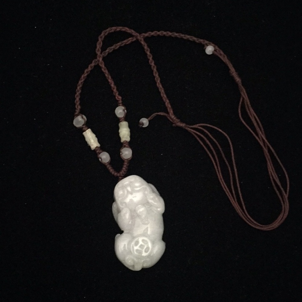 Certified Jade Pi Xiu Adjustable Necklace